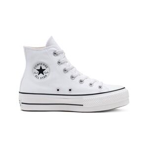 PLATFORM CONVERSE CHUCK TAYLOR ALL STAR PLATFORM LIFT WHITE WOMENS SHOE size: 8